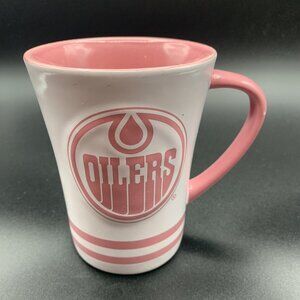 Edmonton Oilers Pink and white Coffee Mug NHL